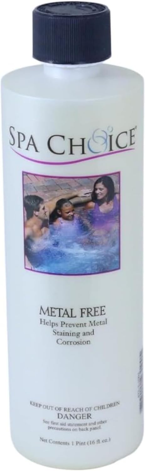 SpaChoice 1-Pint 4-Pack Premium Metal Free, Metal Gone for Spa Hot Tub, Made in USA