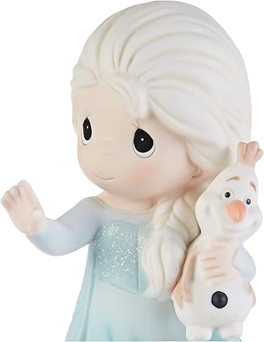 Miniatura 6 de Precious Moments 193053 Disney Showcase Frozen There Snow One Like You Bisque Figura de porcelana