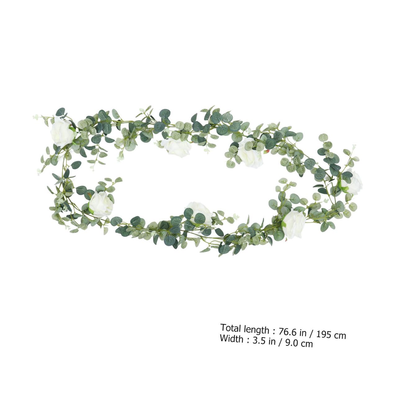 MAGICLULU 2 Pezzi Fiori Decorativi Rattan Simulati Falso Impostore Eucalipto Sospeso Viti Decorazione Camera All'aperto Arredamento Ghirlanda Di Glicine Artificiale Venni Foglie Decorazioni