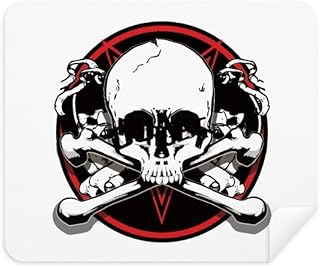 Skeleton Pirate Decoration Pattern Cleaning Cloth Screen Cleaner 2pcs Suede Fabric