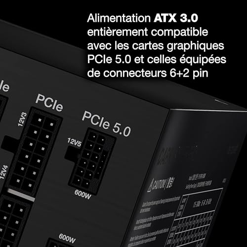 be quiet! Dark Power Pro 13 1300W Bloc d’Alimentation, ATX 3.0, 80 Plus® Titanium, Contrôle entièrement numérique, Ventilateur Silent Wings, ATX 3.0 Compatible avec Les Cartes Graphiques PCIe 5.0 - 2