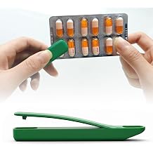 Portable Pill Taker Pill Popper Pill Puncher Assistive Device with Dispenser, Blister Pack Opener for Multiple Pills, Pills Extractor Tool for Elderly, Disabled