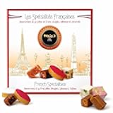 Maxim's de Paris - Gourmet French Candies Assortment of French Specialties: Calissons, Fruit Jellies, Salted Caramels and Nougats, 32 pieces 6.9oz