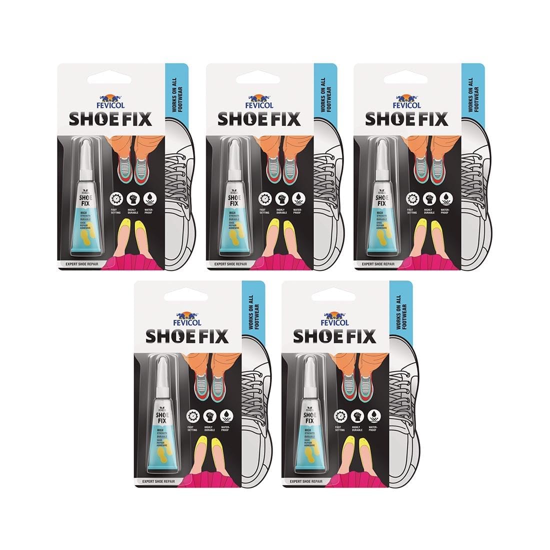 FEVICOL SHOEFIX 2 GM | Expert Shoe Repair Glue (Clear) | Swift Repairs, Waterproof, Easy to use & Unmatched Durability | Works on all Shoes - Formal, Sports, Crocs, Sneakers, School(Pack of 5)-image-49