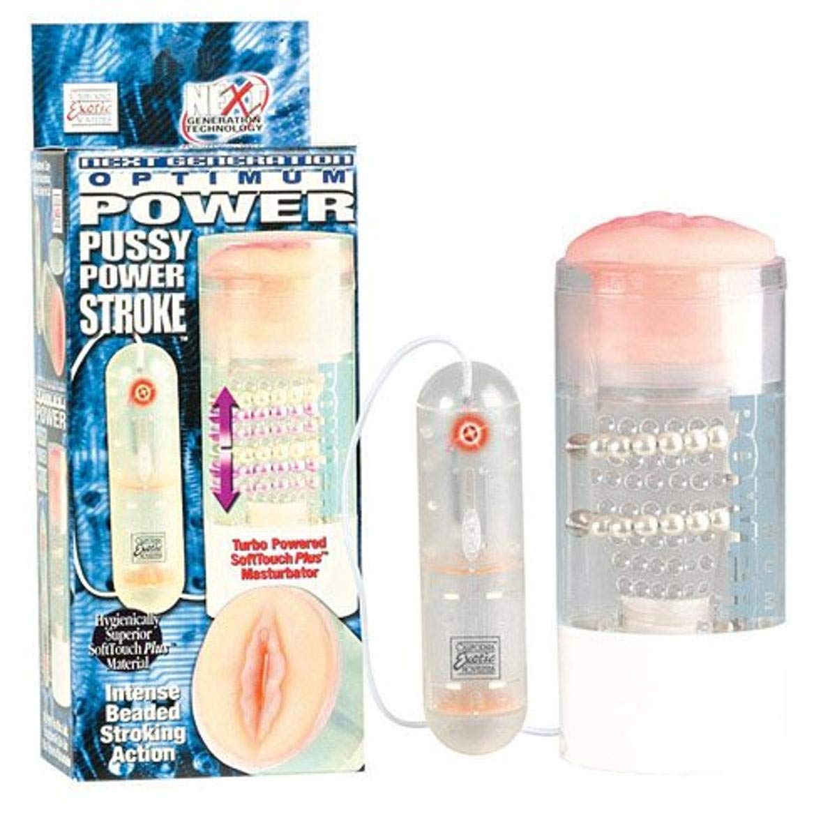 California Exotic Novelties Deluxe Optimum Pussy Power Stroker Clear