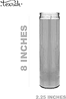 Vista 4 de Saint Heisenberg Walter White on Breaking Bad Bryan Cranston Celebrity Altar Prayer Parody Candle, 8 pulgadas, cristal blanco sin perfume