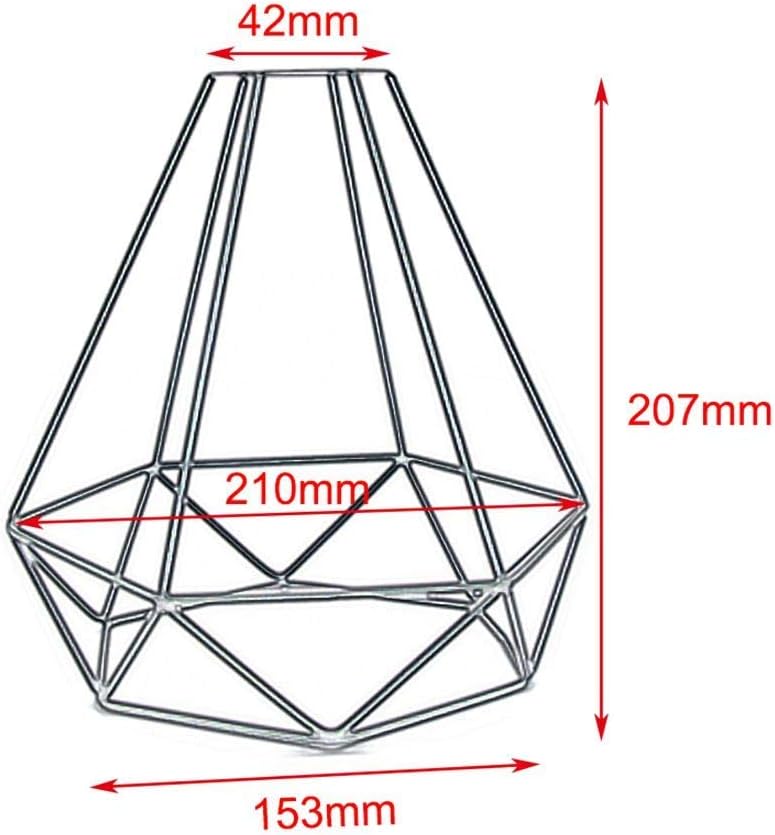 FRIDEKO HOME MKLOT Lighting Metal Lamp Guard for Pendant String Lights Vintage Lamp Holders Industrial Chandelier Ceiling Fixture Lamp Shade (3 Pack/Lot)