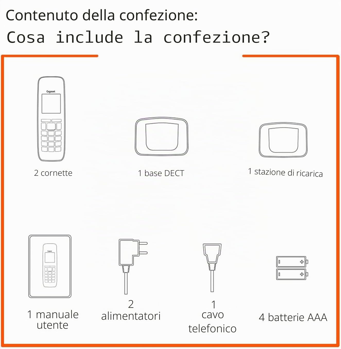 Gigaset A270 Duo Telefono DECT Nero Identificatore di chiamata [Versione spagnola]