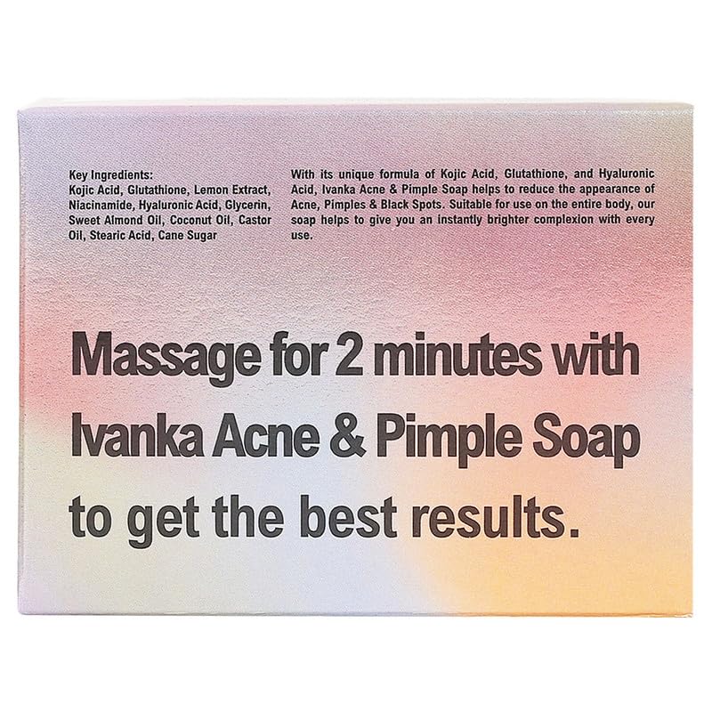 glutathione pimples and acne Buy Ivanka & Pimple Soap Kojic Acid Soap with | For Acne & Pimples, Pigmentation, Tanning & Sun damage | Men, Women | Suitable for All Skin Types Not all anti-inflammatory peptides fat burner Size:1-month bottle (commitment)