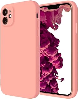 ( huawei nova y61) جراب حماية خلفي من السيليكون السائل المقاوم للصدمات مبطن بالفرو من الداخل وغطاء كامل للكاميرات متوافق مع هاتف هواوي نوفا y61 (بينك)