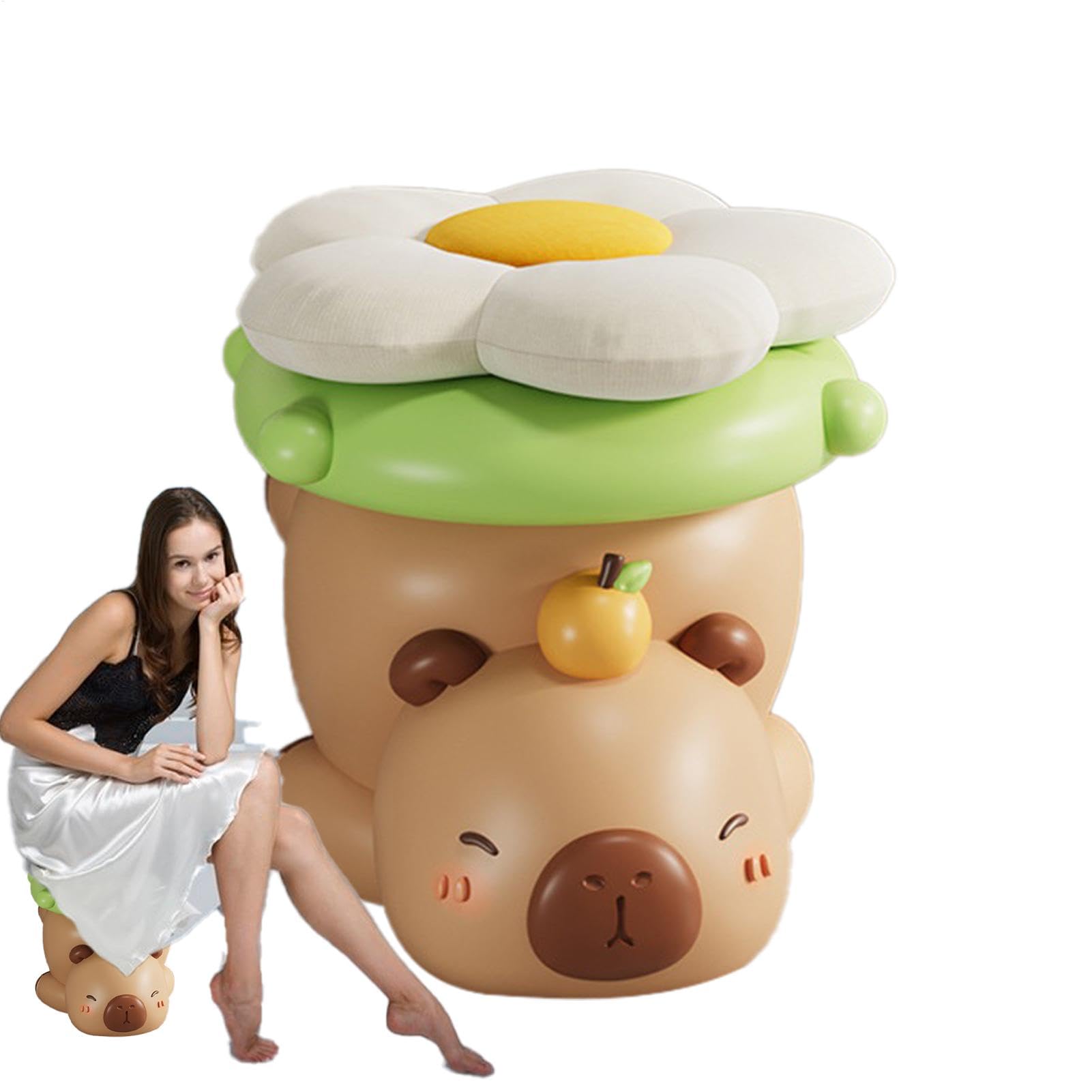 Siège capybara pour soulager vos pieds fatigués dans le salon