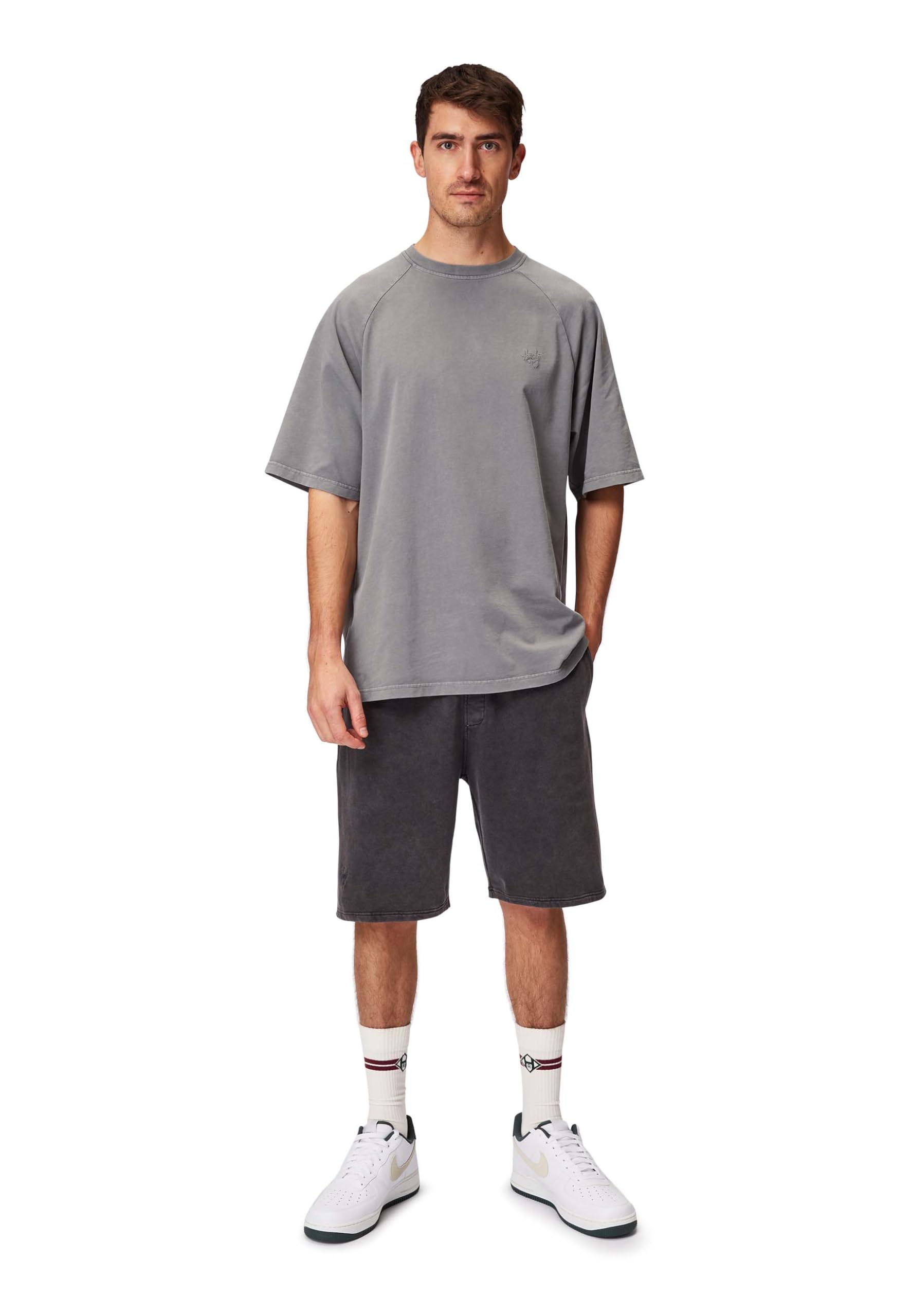 Honesty Rules Signature Sweat Herren Shorts, Regular Fit Kurze Jogginghose aus 100% Bio-Baumwolle, Bequeme Freizeithose für Männer mit elastischem Bund & Kordelzug