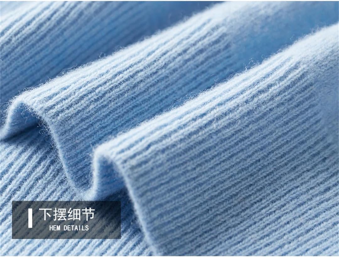 Men's 100% Solid Wool Sweater Half-High Seamless Neck Sweater Business Sweater Bottom Coat