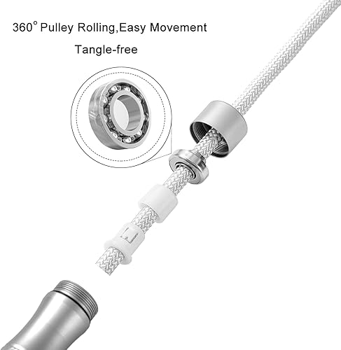 Miniatura 9 de Cuerda de saltar con peso para mujeres y hombres, cuerda de saltar sin enredos de 1 libra para entrenamiento de Muay Thai, entrenamiento de