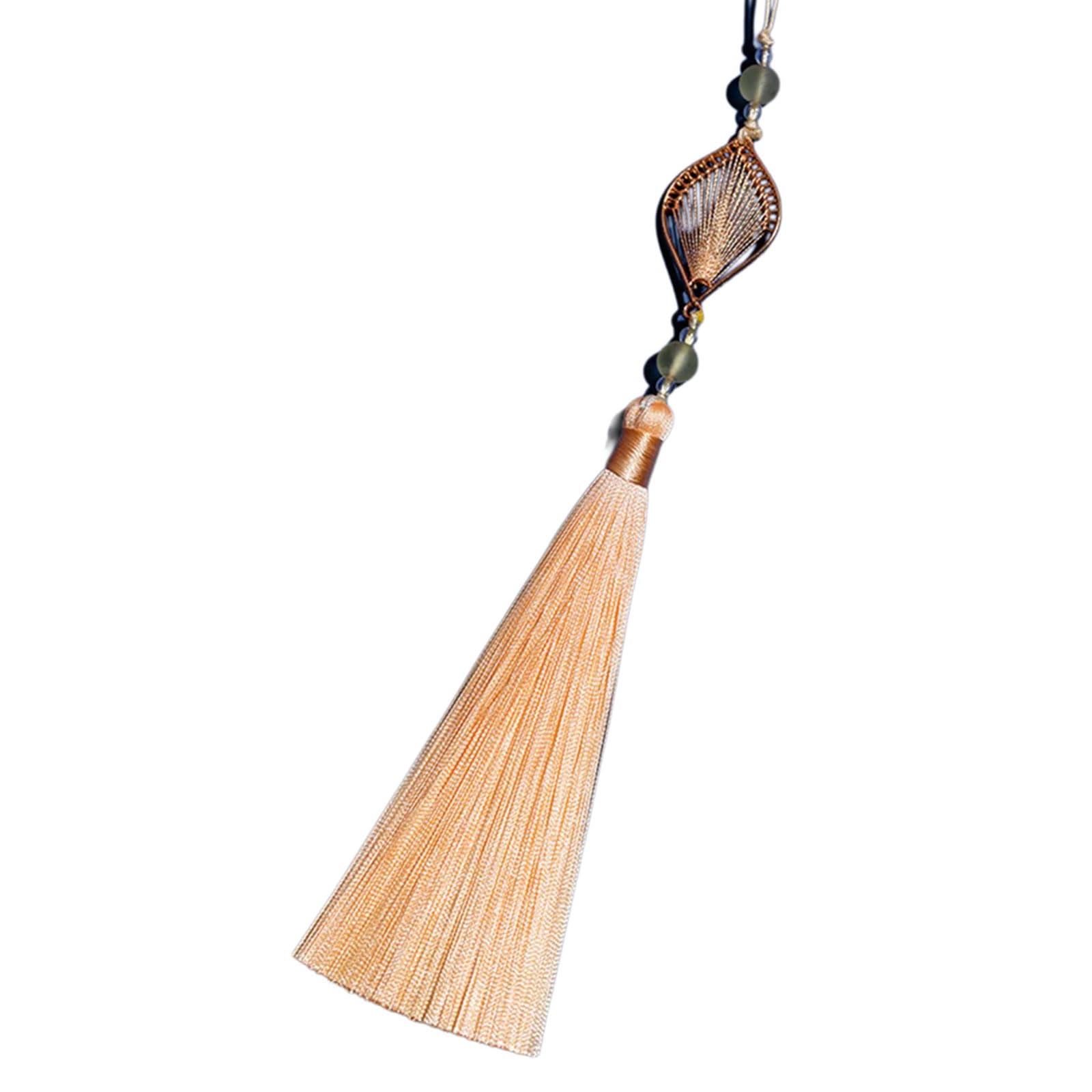 NEWFT Delicate Craftsmanship Tassels Decorations Handmade Soft Tassels Polyester Texture Suitable for Gifts or Decorating