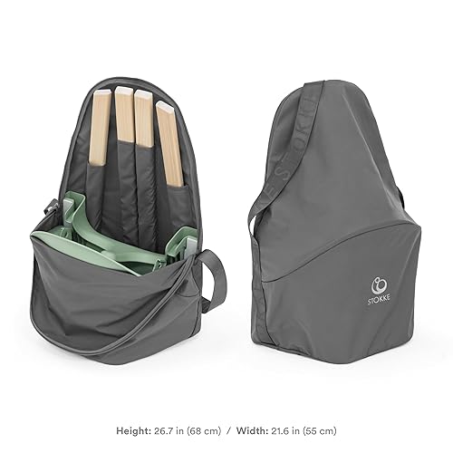 Miniatura 5 de Stokke Clikk Bolsa de viaje para silla alta, color gris, esencial para viajes y almacenamiento, compatible con silla alta Stokke Clikk, 100%