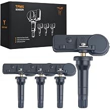 Pre-Programmed TPMS Sensor Tire Pressure Monitoring Sensor 6F2Z1A189A fit for Ford Crown Victoria Edge Escape Expedition Explorer F150 Flex Focus Fusion Ranger, fit for Lincoln - 315MHz 4
