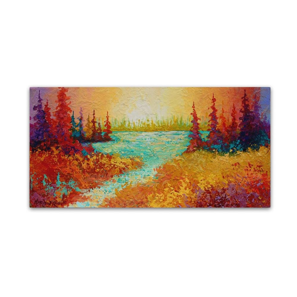 Ak Evening by Marion Rose, 16x32-Inch Canvas Wall Art