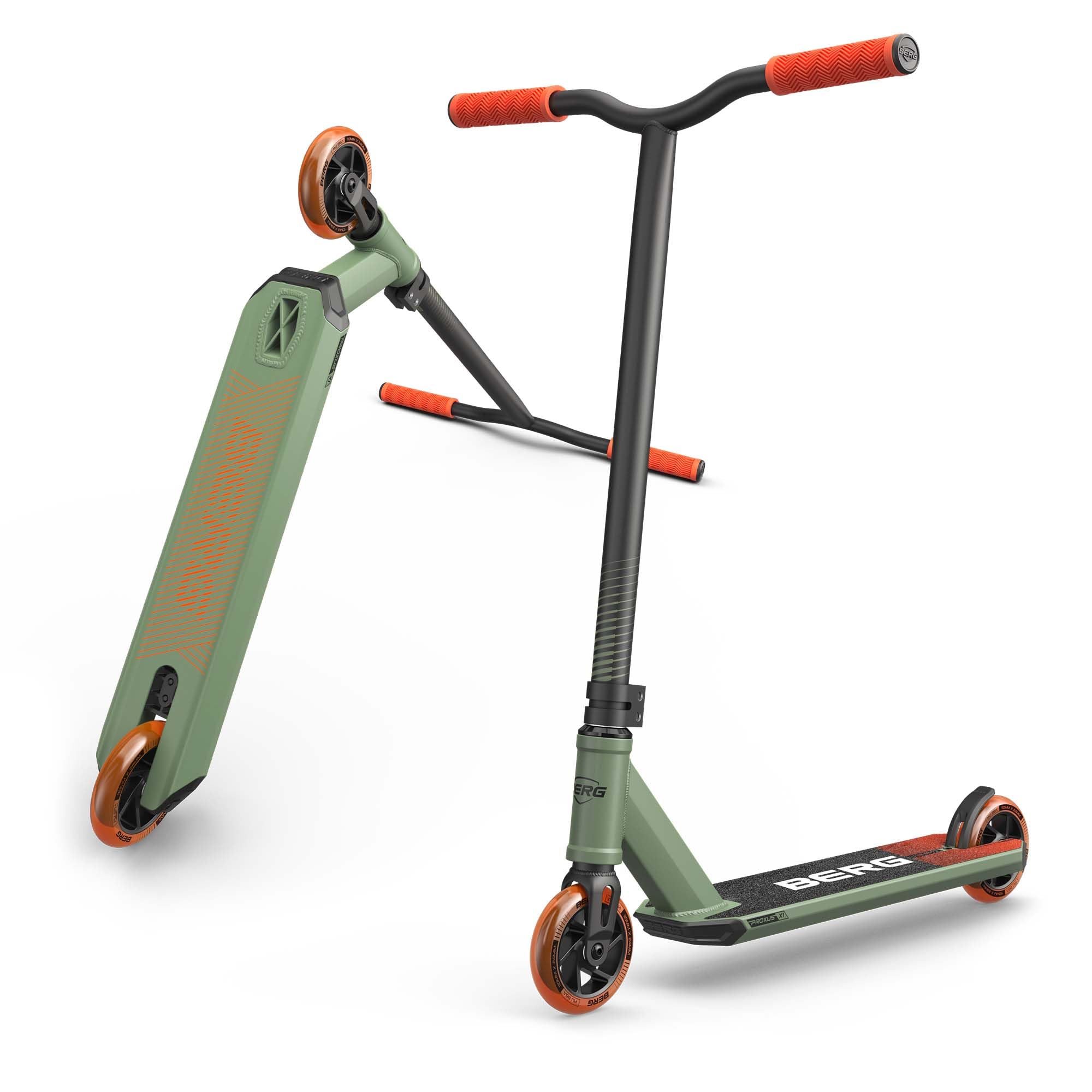 BERG Trottinette Freestyle Proxus X1 | dès 6 ans, plateau en aluminium, roulements ABEC 9, compression IHC