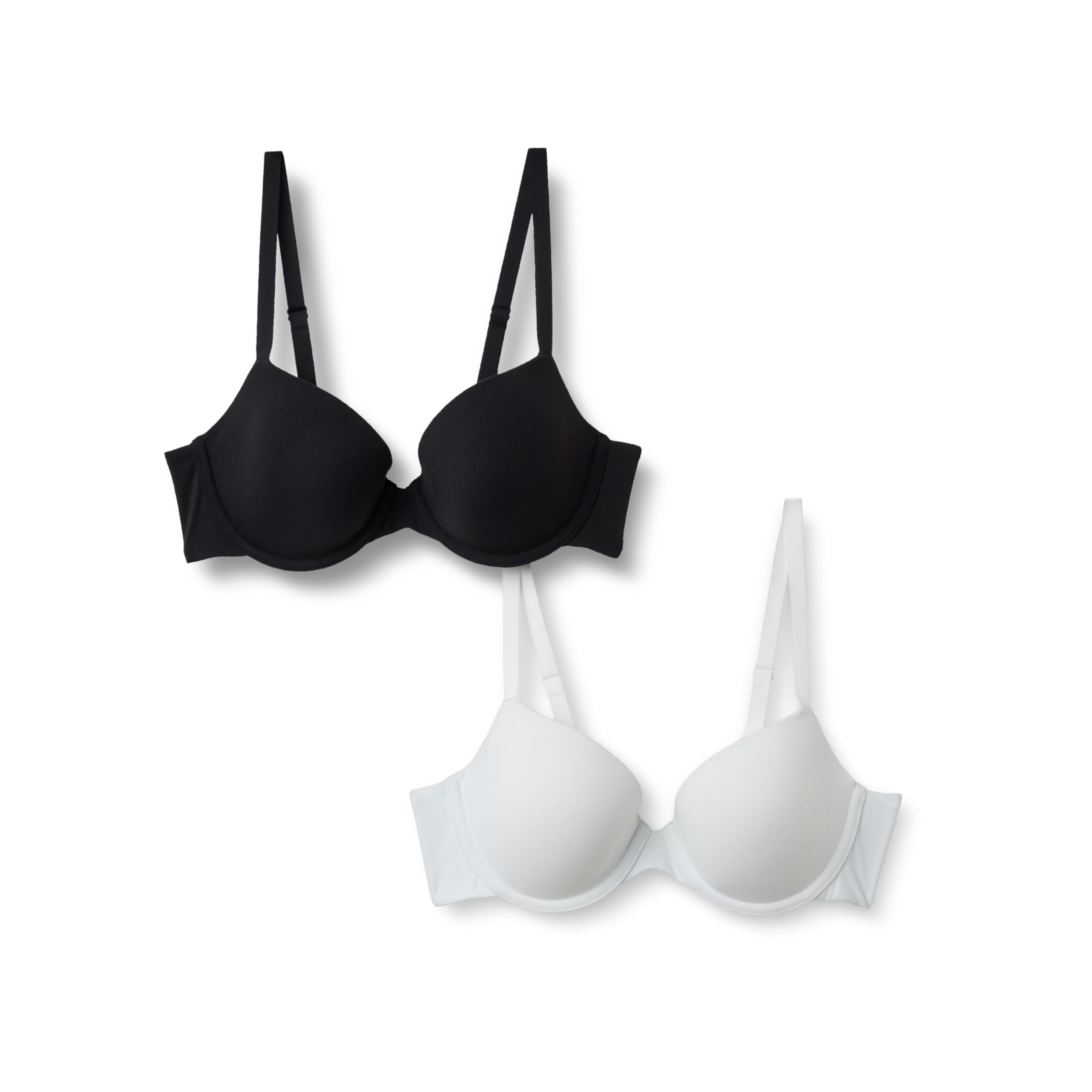 Amazon Essentials Women's Underwire Demi Cup Microfiber Bra