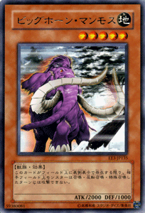 遊戯王 ビッグホーン・マンモス 旧アジア版 レリーフ Amazon.co.jp: 【遊戯王カード】 ビッグホーン・マンモス EE3-JP135-R