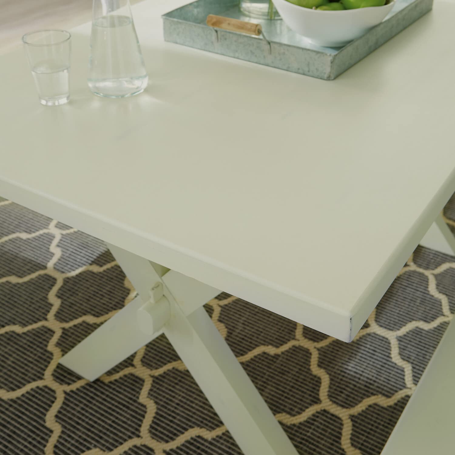 Seaside Lodge White Dining Trestle Table by Home Styles