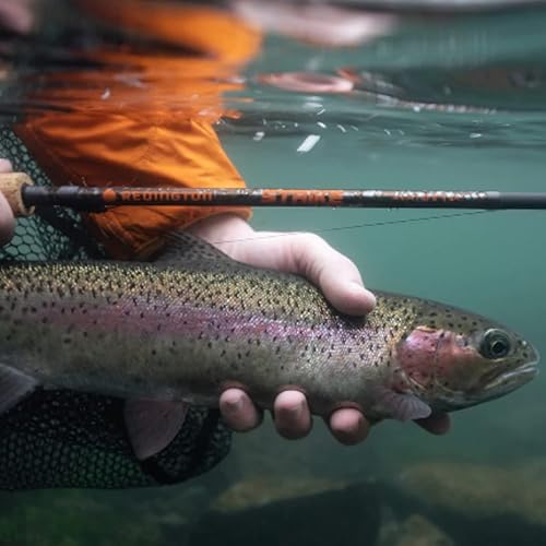 Miniatura 5 de Redington Strike II Euro Nymph - Caña de pescar con mosca con tubo, acción media rápida, 4 piezas