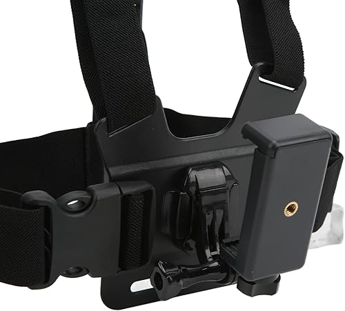 Miniatura 8 de Soporte de pecho para selfie para teléfono celular, correa de pecho para teléfono móvil, correa de arnés con soporte universal para teléfono