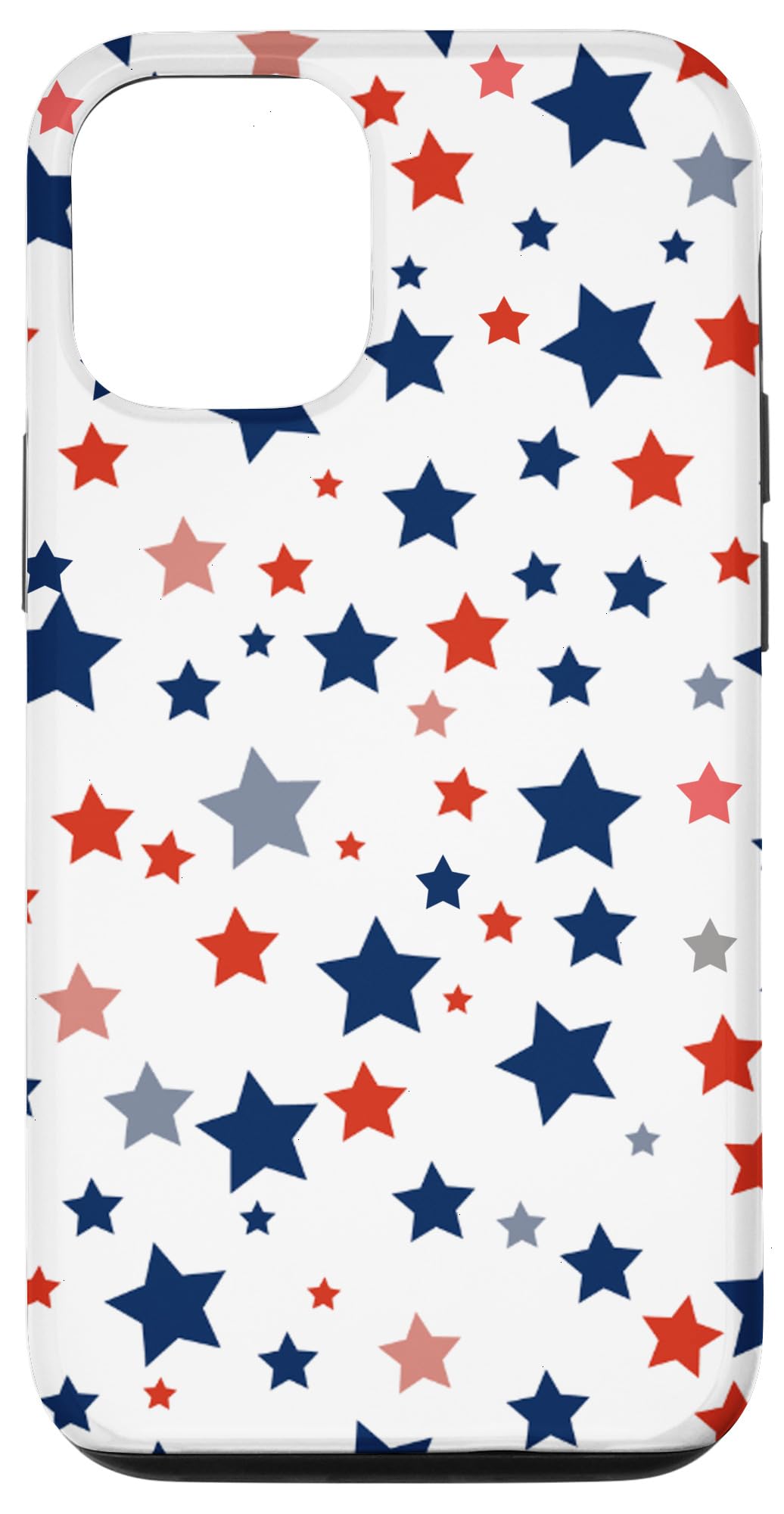 Blue Red White Stars Patriotic Pride American 4th Of July Case for iPhone 12/12 Pro