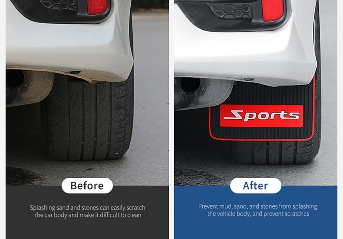 4 Pcs Soft Rubber Mud Flaps for Tank 500 hi4-thi4z 2022-2026, Splash Guards Dirt Protectors Heavy Duty Automotive Exterior Accessories