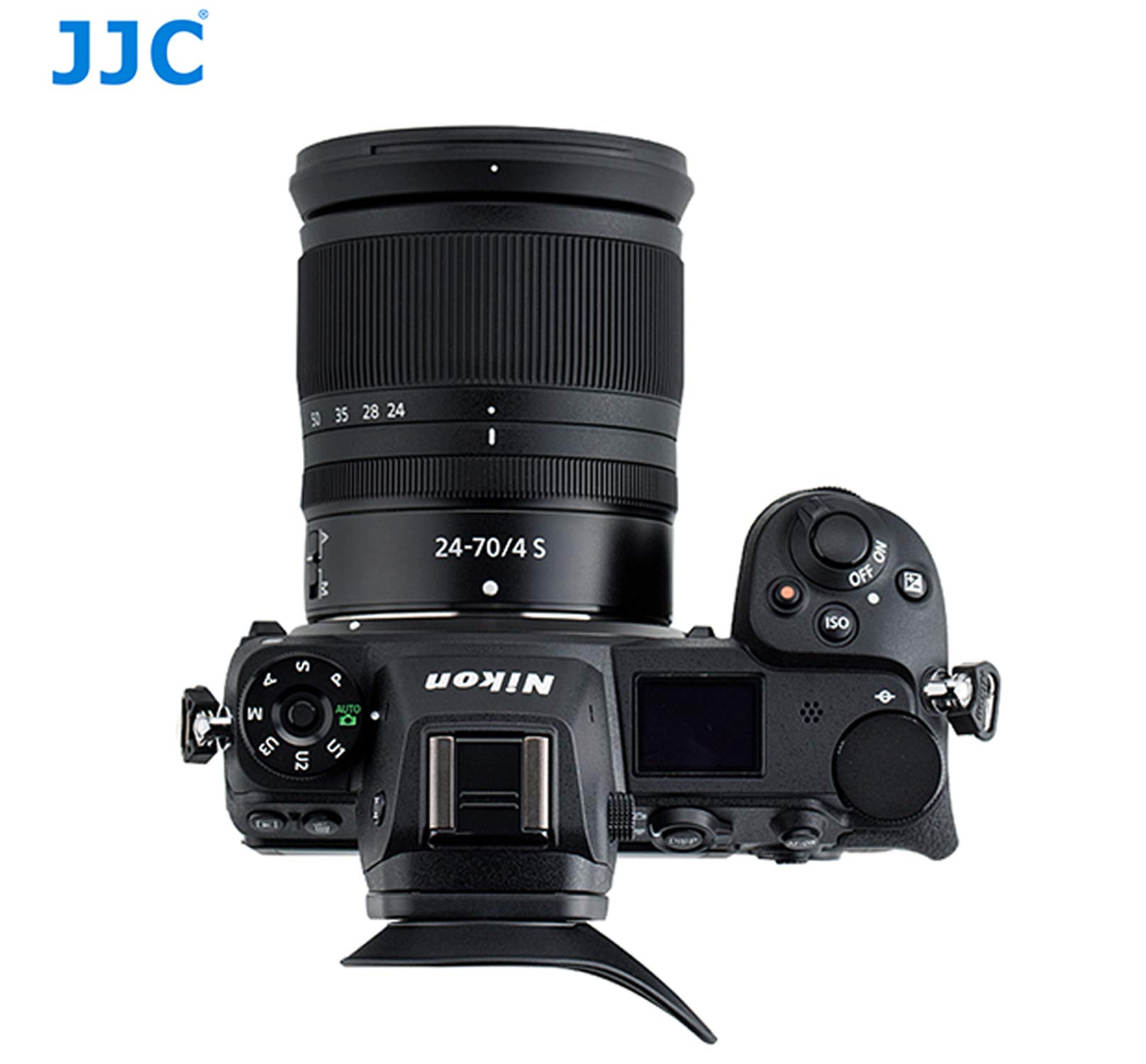 JJC EN-DK29II Ergonomiczny duży kubek na oczy, kompatybilny z Nikon Z5 Z6 Z7 Z6 II Z7 II, obracany o 360°, miękka guma TPU, Z5 Z6 Z7 Z6II Z7II muszla oczna, wizjer, rozmiar: 65 x 52 x 29 mm, jako