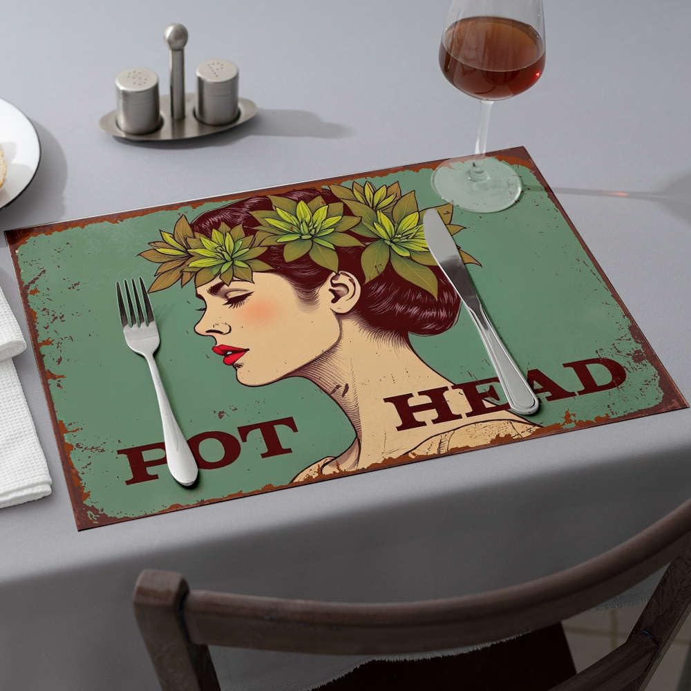Sets de table de Pâques lot de 4 déco rustique fleurs pour fête occidentale