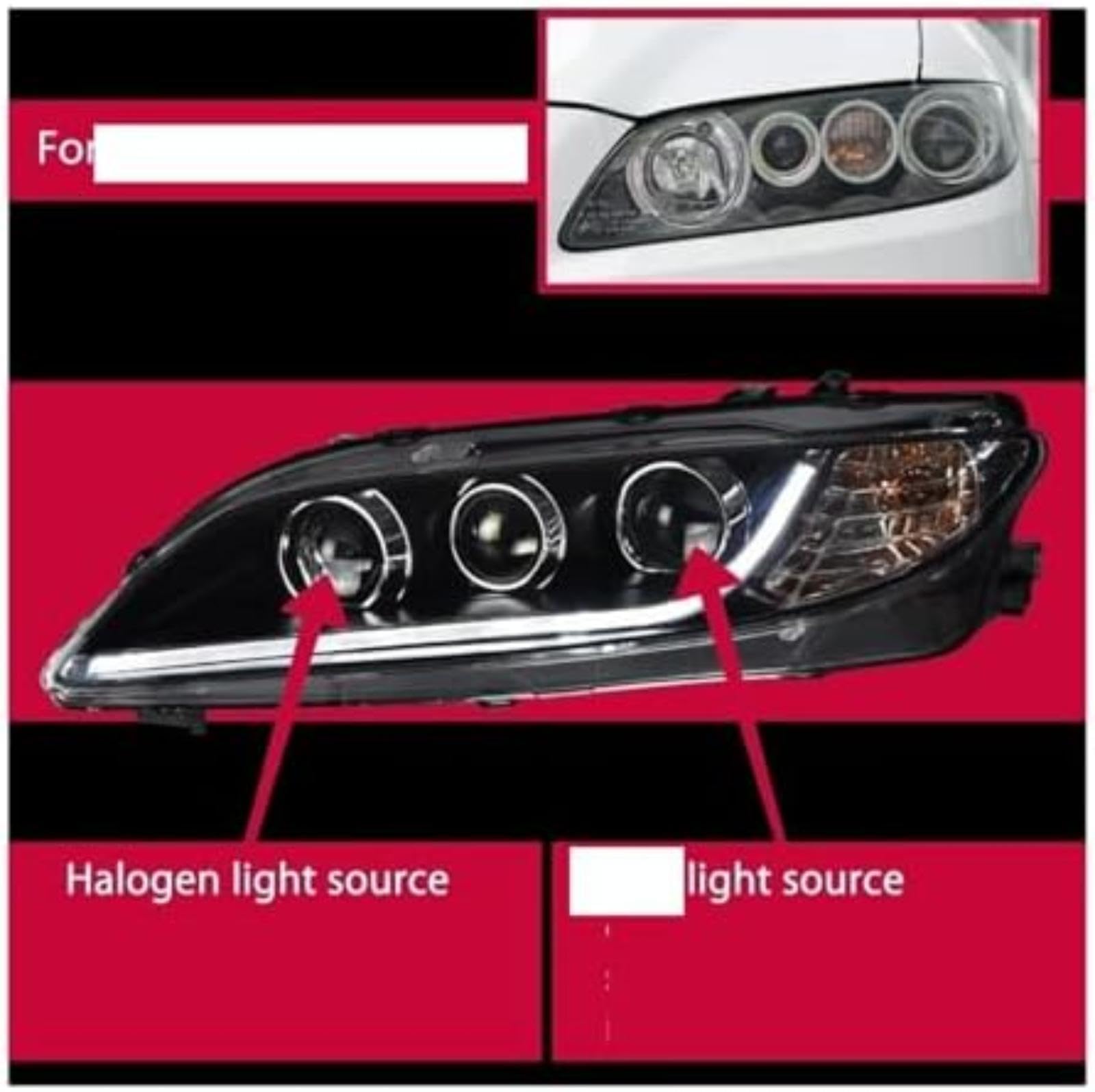 Dla Mazda 6 2004-2015 Przednie reflektory samochodu zmodyfikowany reflektor dynamiczny obiektyw kierunkowskazu lampy samochodowe światło Lusterko samochodowe włącza światło (LED) (LED)
