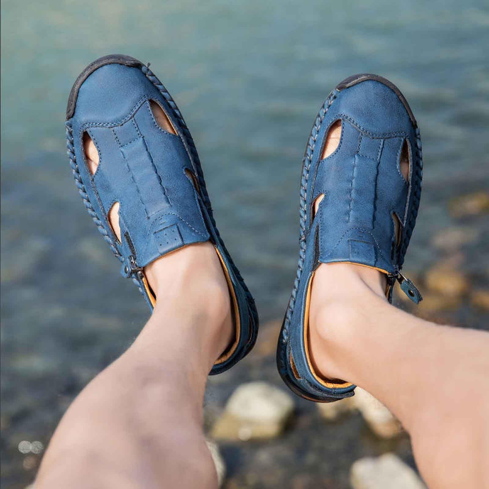 Generico Ciabatte Estive Uomo,Pantofole Estive Uomo Sandali Comodi Traspiranti per Uso Quotidiano Ideali Passeggiate Spiaggia All'Aperto Estivi Leggeri