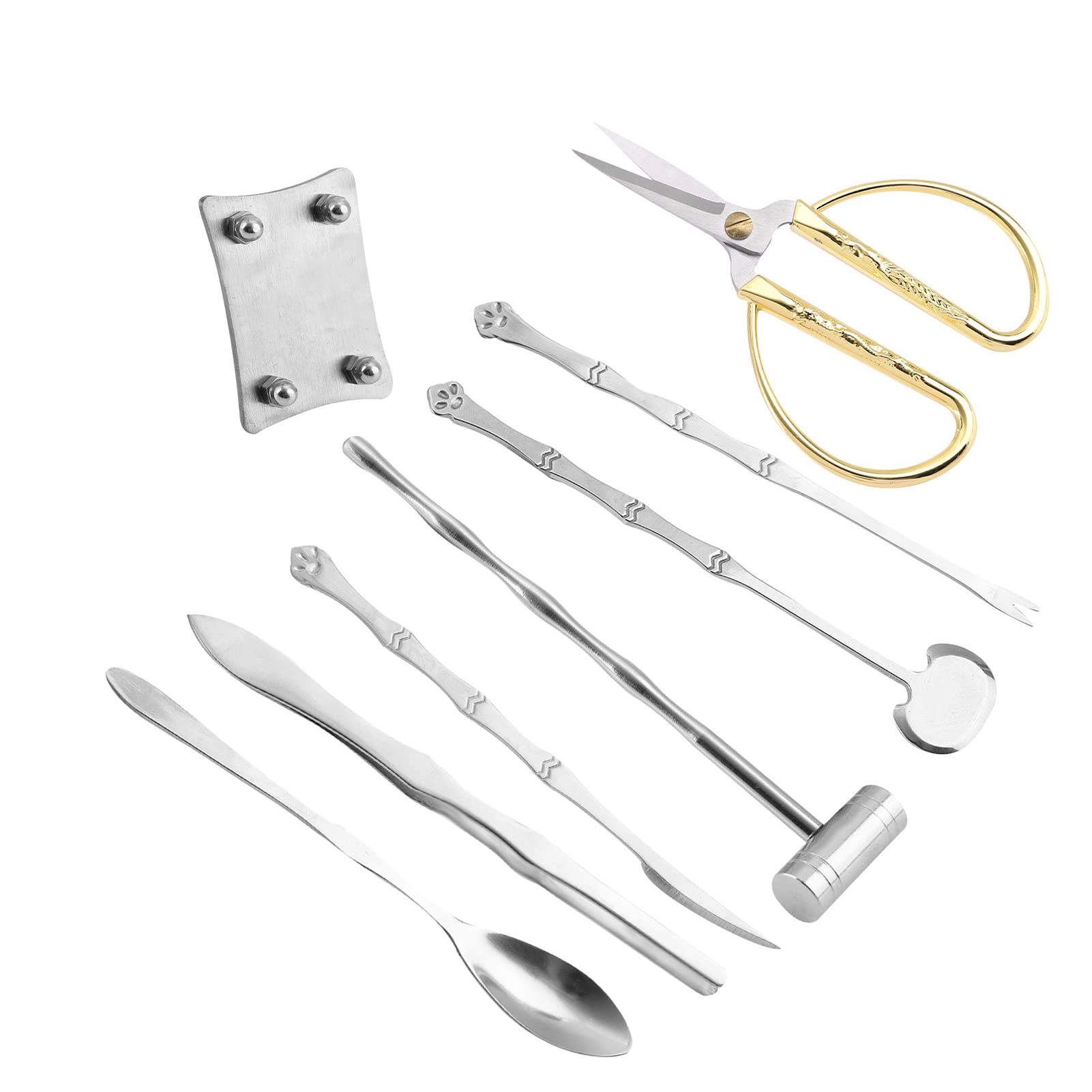 Ensemble d'Outils de Crabe à Biscuits au Homard, Fruits en Acier Inoxydable, Kit 8 Pièces