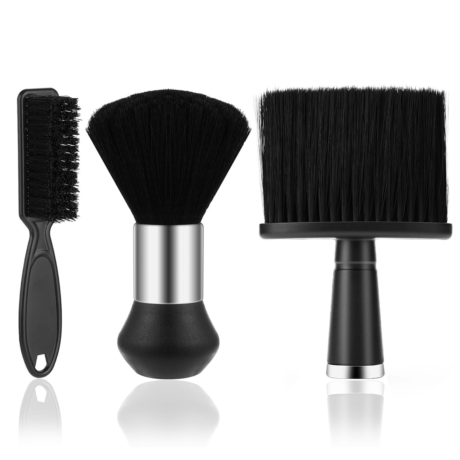 3 Pcs Barber, Clipper Cleaning Brush, Neck Duster Brush to Remove Loose Hair, Barbers Supplies, Suitable for Brushing off Hair Around Neckline and Ears After Haircut
