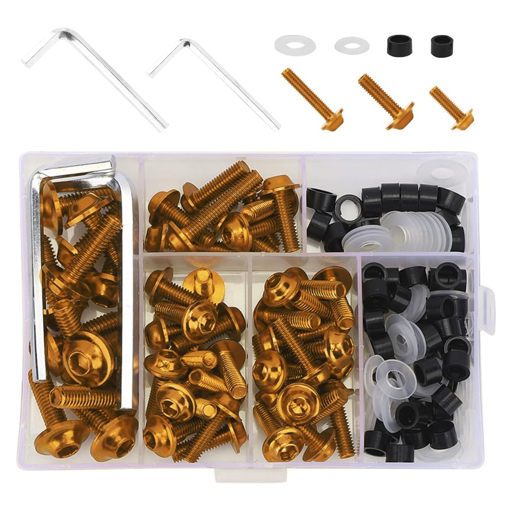 158 stks Universele Motorcycle Kuip Bout Kit Schroeven