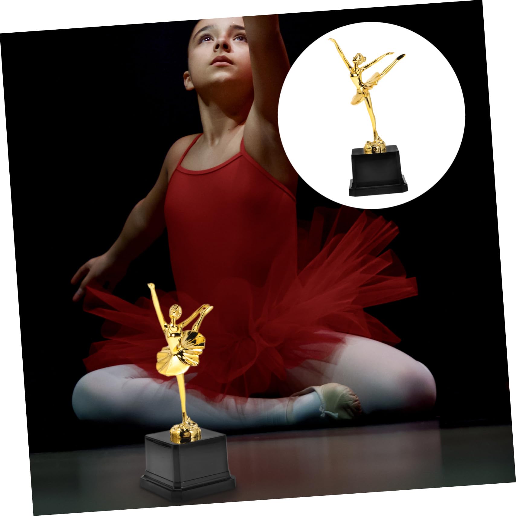 GALPADA 6 Stück Teiliges Ballett-trophäen Robustem Kunststoff Hohe Gold-Auszeichnung mit Balletttänzer-Design Belohnung für Tanzwettbewerbe Partygeschenke und Kinderpreise