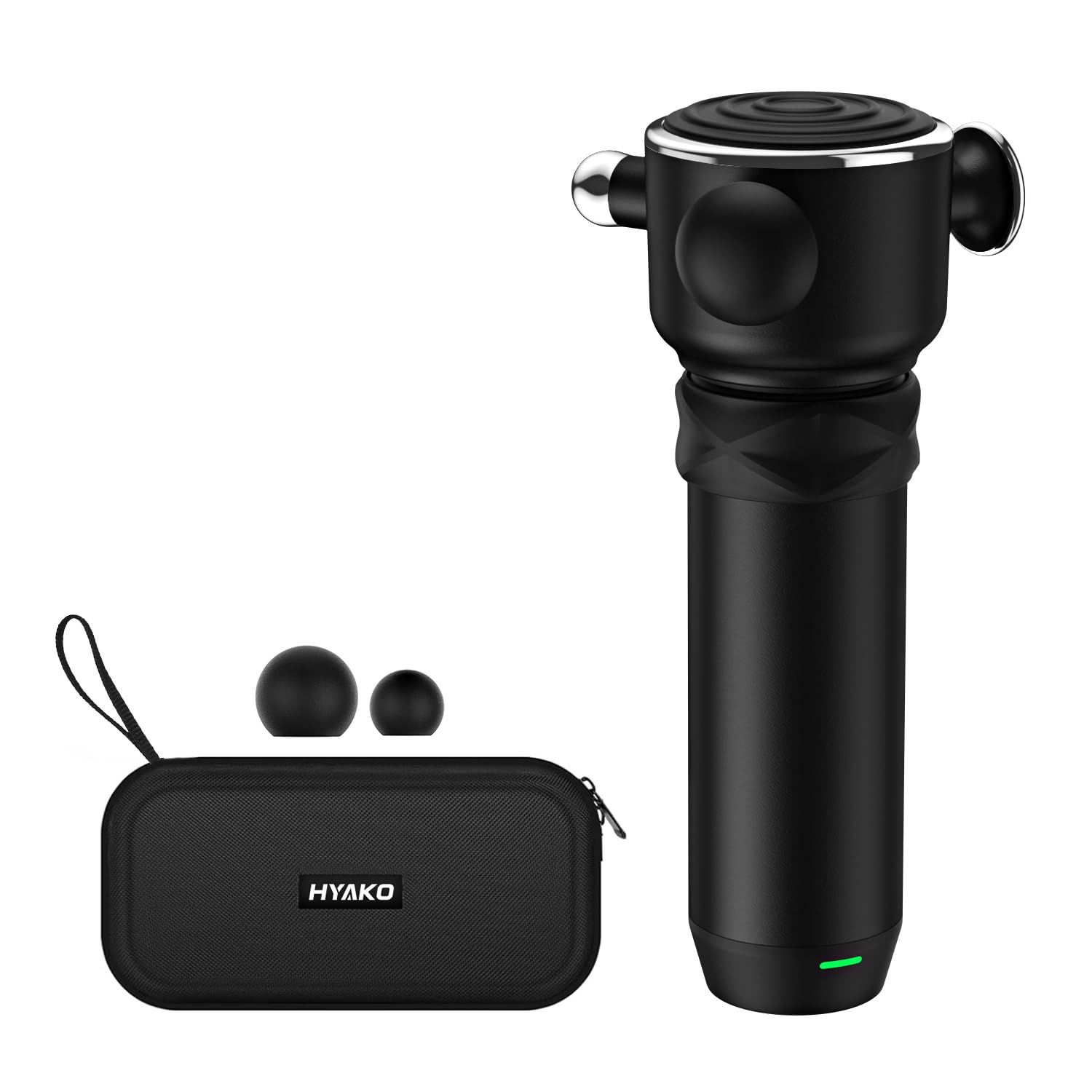 HYAKO R1 Massage Gun High Frequency Vibration Muscle Massager - Up to 7000 rpm - Deep Tissue Massager for Fascia and Trigger Point Massage - Treats Sensitive Areas - Gifts