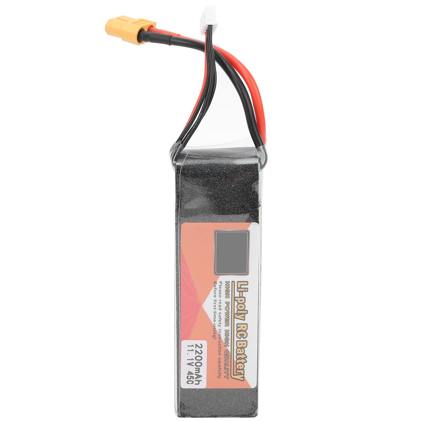 Drfeify Batteria LiPo RC, Alta capacità 2200 mAh, 3S 11,1V, Elevata velocità di Discharge 45C, Spina XT60, Usabile per Quadricotteri, Modelli RC, Elettronica da Hobby