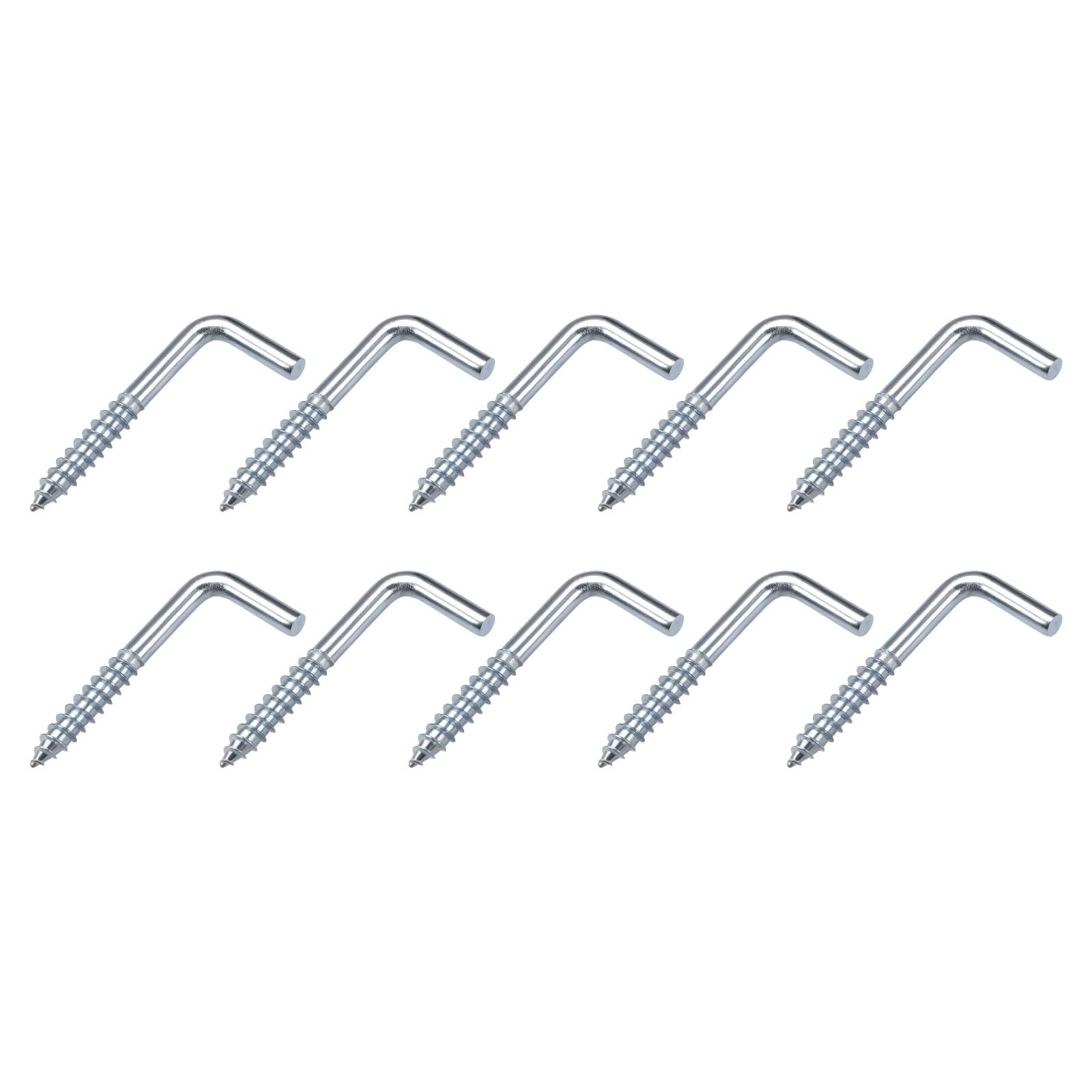 Crochets En L à Visser - Lot De 25 - 36mm, Plaqués Cuivre - Pour Suspension Mur/plafond - 9