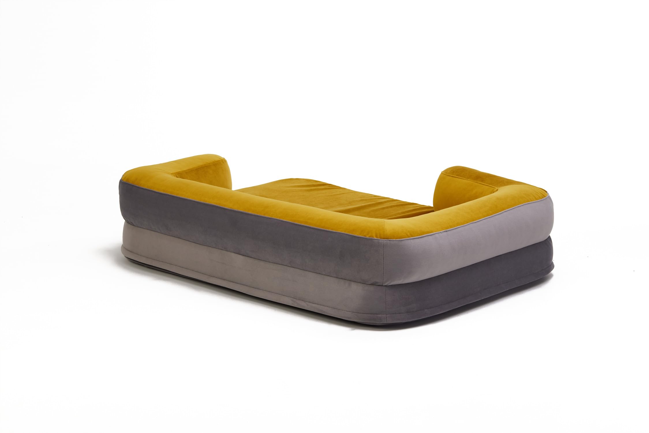 Cama ortopédica para perros de espuma viscoelástica con funda extraíble lavable, colchón de doble capa de alta calidad, protector de colchón impermeable, para perros de todos los tamaños (XL, gris y