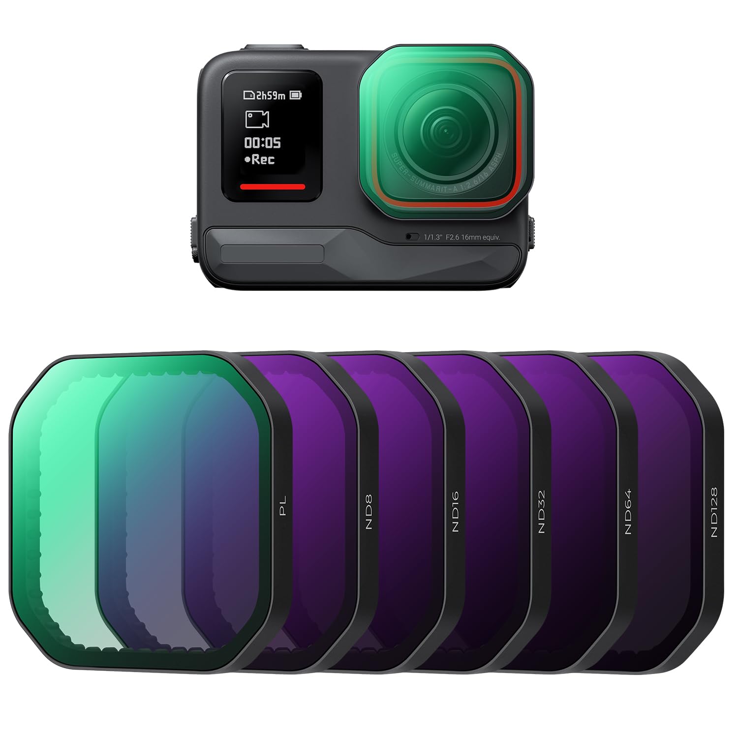 Amazon | K&F Concept Insta360 Ace pro2専用フィルターセット(PL+ND8+  