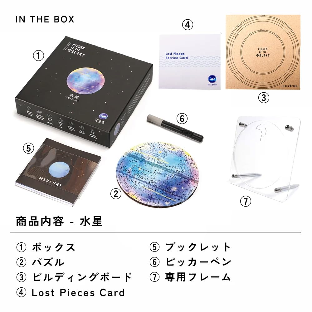 Amazon | 宇宙の破片 ジグソーパズル 水星 専用フレームセット