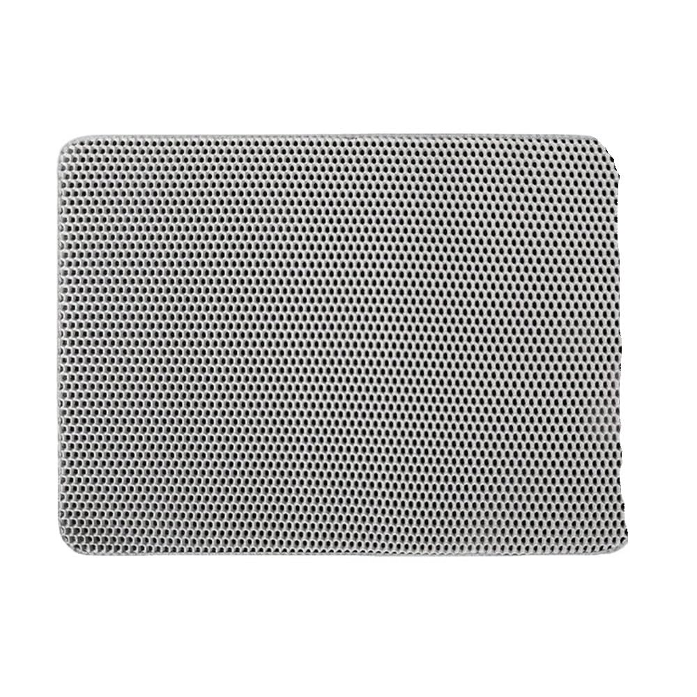 70x120cm Large Cat Litter Mat Large Size Pet Toilet Cat Litter Trapping Mat Double Layer Cats Litter Box Pad(Grey)