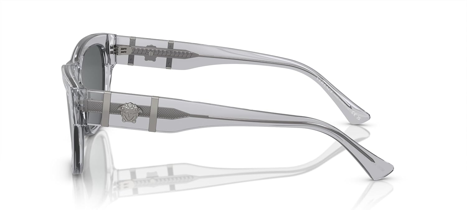 Versace Man Sunglasses Havana Frame, Dark Grey Lenses, 55MM