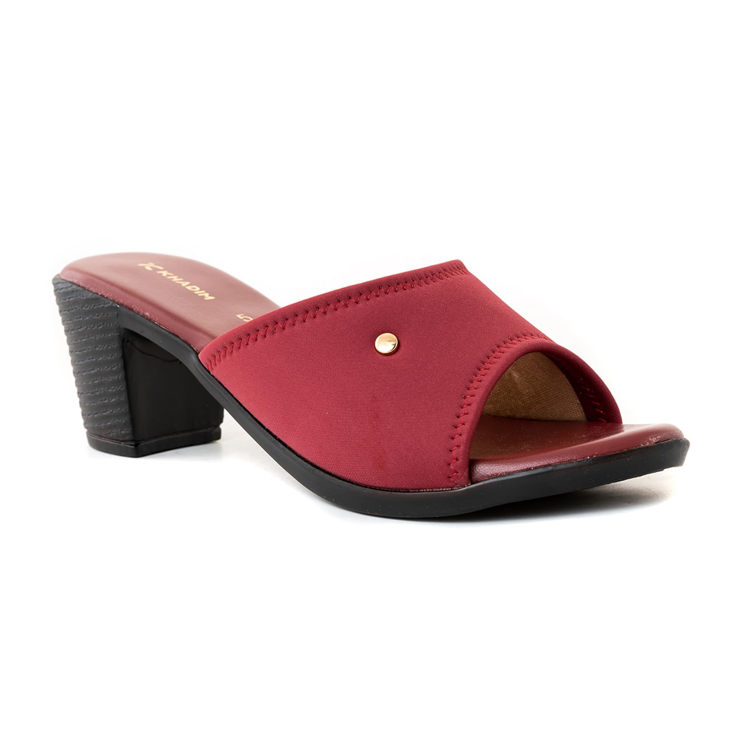 Block Heel Mule Slip On Sandal for Women-image-48