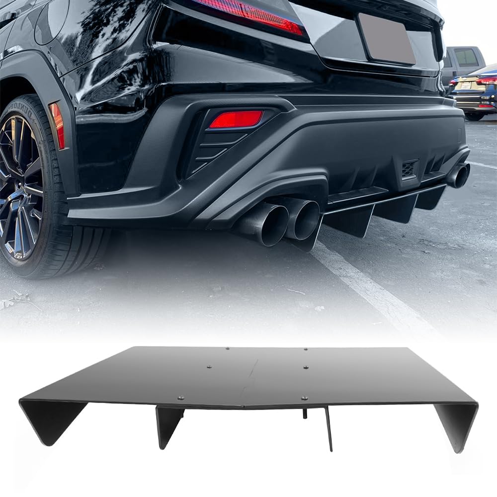 MODILOVER Universal Rear Shark Fin Bumper Diffuser, Universal Fit 22
