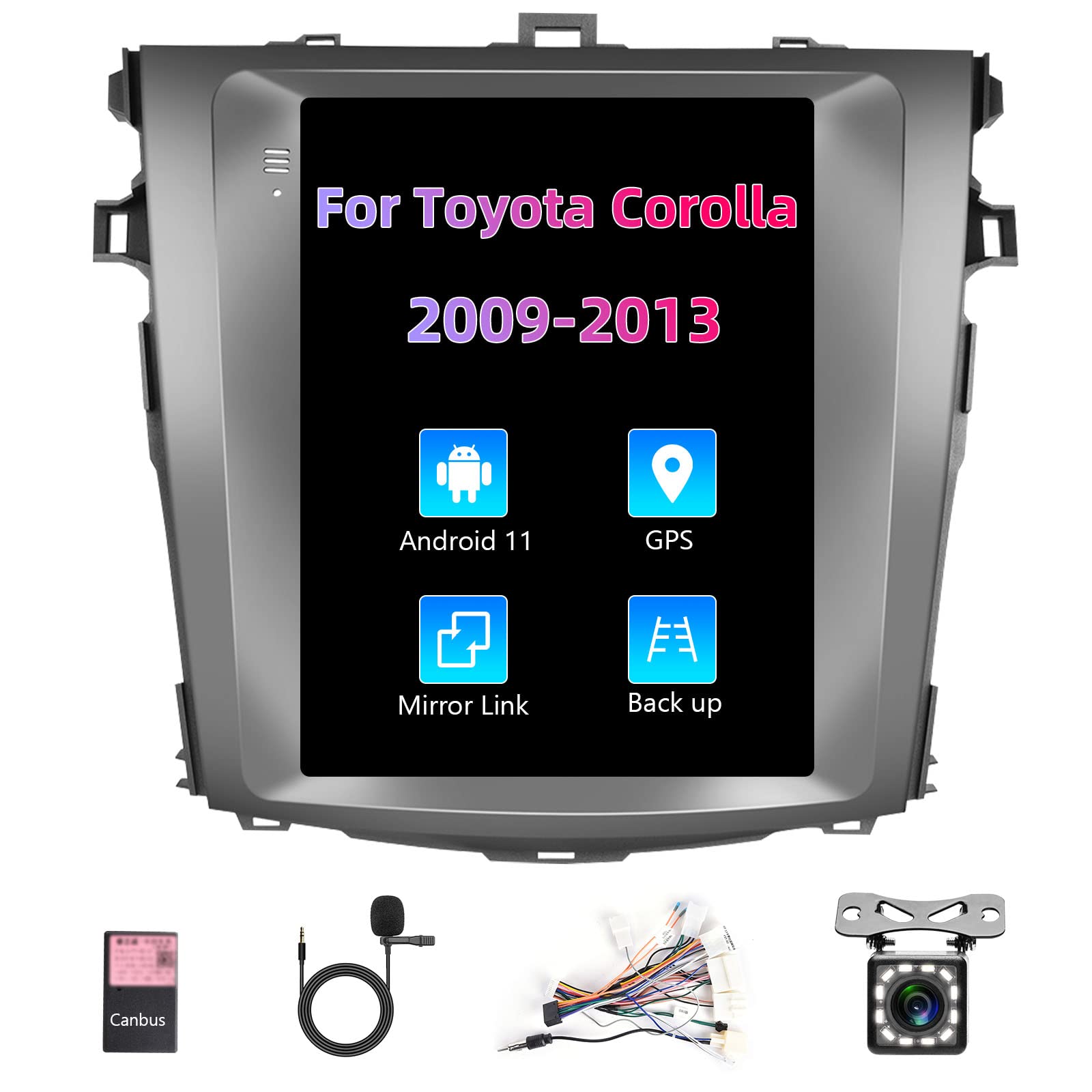 Buy Hodozzy Car Radio for Toyota Corolla 2009 2010 2011 2012 2013, 9.5