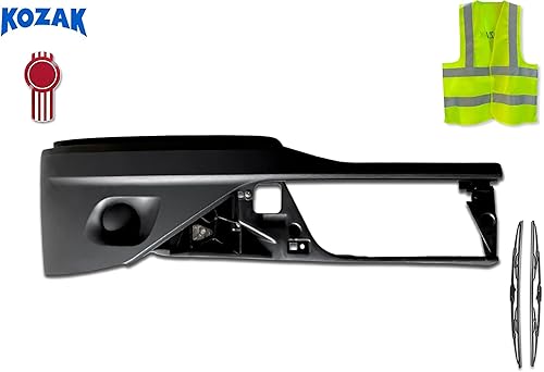 Miniatura 2 de Kozak Juego de pintura de esquina negra para parachoques sin agujero de lámpara de niebla (lado derecho del pasajero) para KENWORTH T680 NEXT GEN